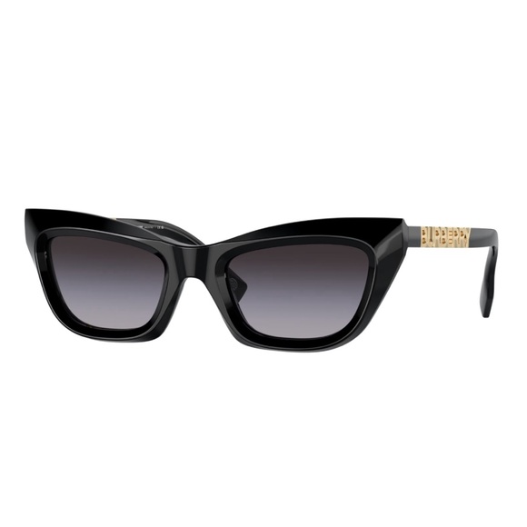 NEW BURBERRY CAT EYE SUNGLASSES BE4409 3001/8G BLACK GREY BE4409 30018G EYEWEAR - Picture 1 of 6